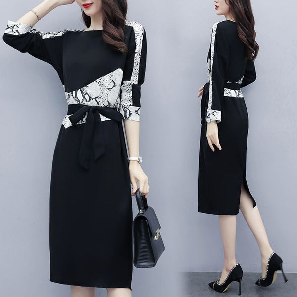 women's clothes big long temperament dress feminine spring and autumn lace up to fashion shreds dressed for office lady k084 qbq5, Black;gray
women's clothes big long temperament dress feminine spring and autumn lace up to fashion shreds dressed for office lady k084 qbq5, Black;gray