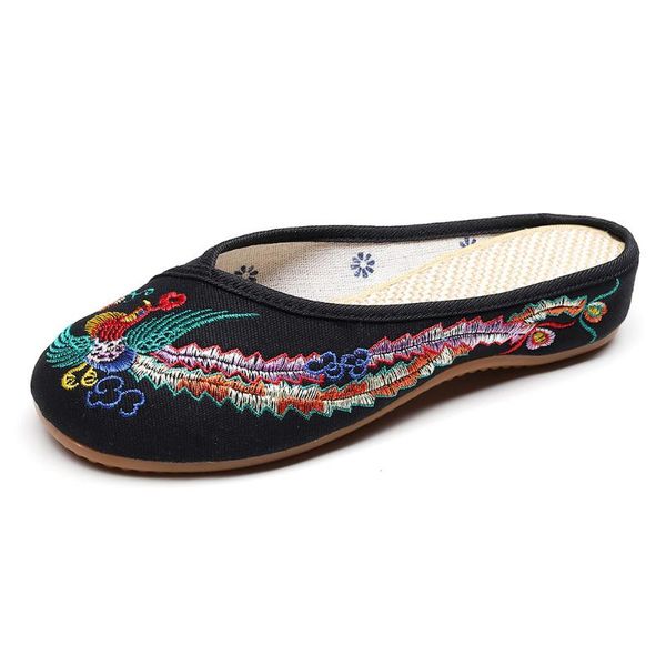slippers yourseason phoenix embroidered ladies cotton close toe flat shoes comfort summer slides handmade vintage women, Black
slippers yourseason phoenix embroidered ladies cotton close toe flat shoes comfort summer slides handmade vintage women, Black