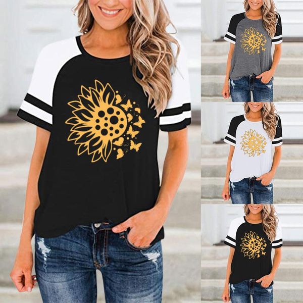 women's t-shirt flower butterfly print t-shirts fashion patchwork oversized tshirt o-neck loose short sleeve summer ropa, White
women's t-shirt flower butterfly print t-shirts fashion patchwork oversized tshirt o-neck loose short sleeve summer ropa, White