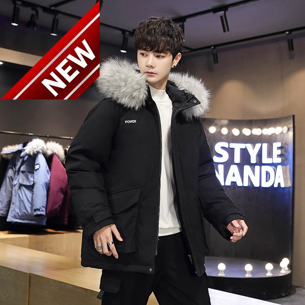 2021 winter thick long men's down jacket luxury fur collar new style men casual warm hooded coat, Black
2021 winter thick long men's down jacket luxury fur collar new style men casual warm hooded coat, Black