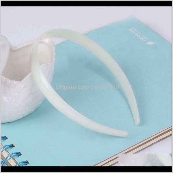 fashion 10pc white fashion plain lady plastic hair band headband no teeth head band headbands headwear diy tool hrv8c uk4a0