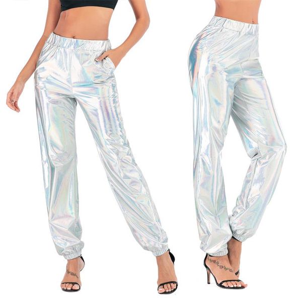 women's pants & capris women solid fluorescent shiny pant leggings high elasticity casual trousers silver gold legging hip hop holograp, Black;white
women's pants & capris women solid fluorescent shiny pant leggings high elasticity casual trousers silver gold legging hip hop holograp, Black;white