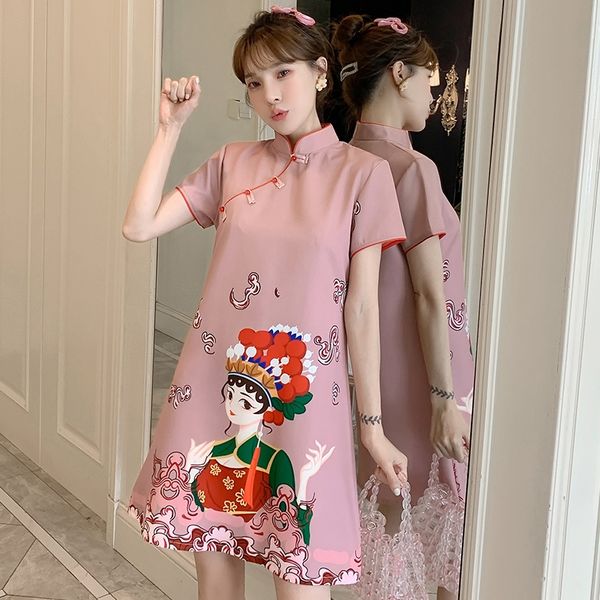 cheongsam gothic clothes woman traditional chinese dress qipao plus size summer clothes japanese harajuku oriental dress 11911, Red
cheongsam gothic clothes woman traditional chinese dress qipao plus size summer clothes japanese harajuku oriental dress 11911, Red