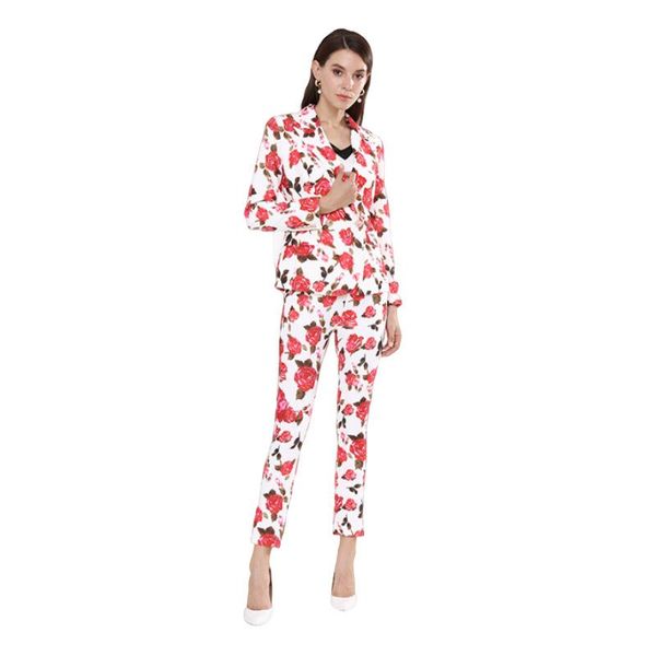 women's two piece pants elegant temperament suit two-piece blazer+ pencil casual office lady women suits, White
women's two piece pants elegant temperament suit two-piece blazer+ pencil casual office lady women suits, White