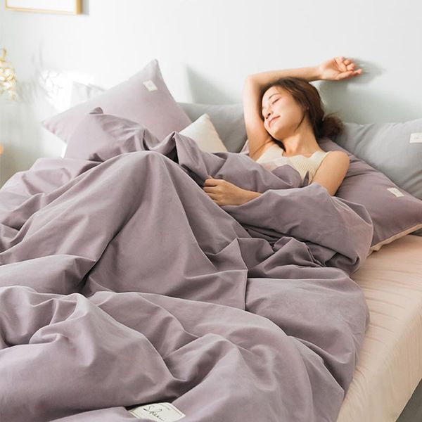 bedding sets 4-piece pure cotton spring and autumn color nordic style simple net red bed sheet quilt cover 3 3-piece set 4
bedding sets 4-piece pure cotton spring and autumn color nordic style simple net red bed sheet quilt cover 3 3-piece set 4