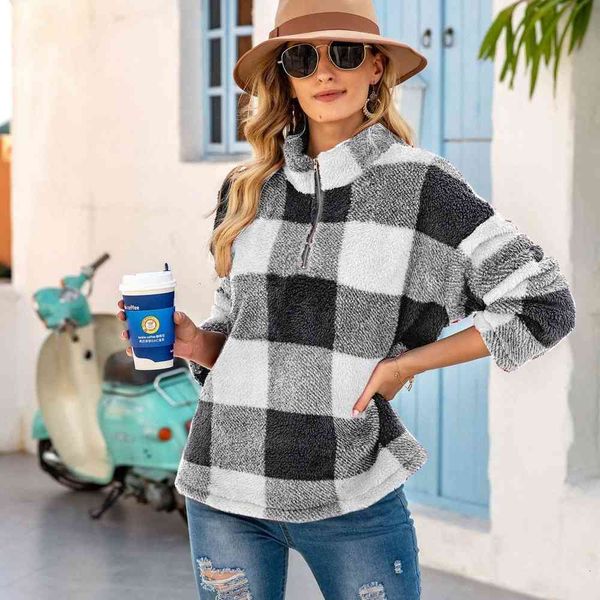 women's hoodies & sweatshirts cotton plus veet winter plaid female support sweater vintage jacket of the most size women mekr, Black
women's hoodies & sweatshirts cotton plus veet winter plaid female support sweater vintage jacket of the most size women mekr, Black