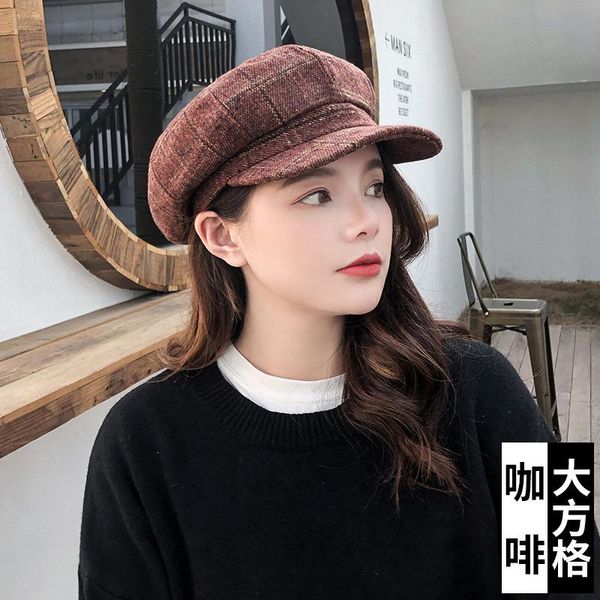 caps & hats korean literary octagonal cap autumn and winter women fashion casual versatile lattice beret female sunscreen, Yellow
caps & hats korean literary octagonal cap autumn and winter women fashion casual versatile lattice beret female sunscreen, Yellow