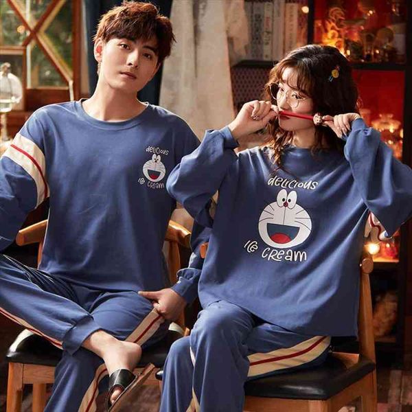 cute japan anime doraemon couple women sleepwear pajamas set cotton long sleeve homewear o neck loose blue stripes couples winter, Black;red
cute japan anime doraemon couple women sleepwear pajamas set cotton long sleeve homewear o neck loose blue stripes couples winter, Black;red