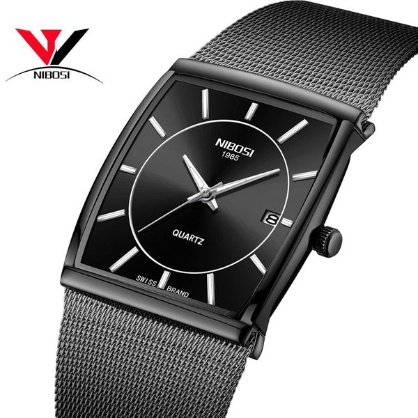 wristwatches relojes hombre 2021 nibosi square watch for men mesh strap whole black analog quartz-watch dress casual man clock with luminous, Slivery;brown
wristwatches relojes hombre 2021 nibosi square watch for men mesh strap whole black analog quartz-watch dress casual man clock with luminous, Slivery;brown