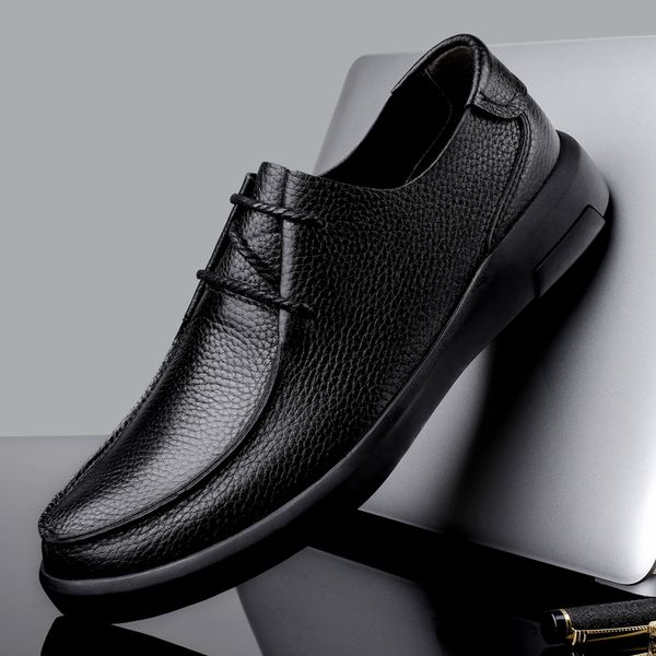 dress shoes men shoes autumn trendy casual genuine leather lace up wild fashion cow soft sole men u6rn, Black
dress shoes men shoes autumn trendy casual genuine leather lace up wild fashion cow soft sole men u6rn, Black