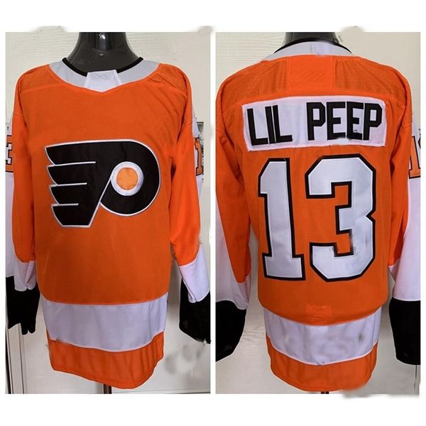 52Mens Fashion Star Lil Peep #13 Philadelphia Flyers Hockey Jerseys Stitched Custom Any Name and Number Jersey Orange Black White Size -4XL, As
52Mens Fashion Star Lil Peep #13 Philadelphia Flyers Hockey Jerseys Stitched Custom Any Name and Number Jersey Orange Black White Size -4XL, As
