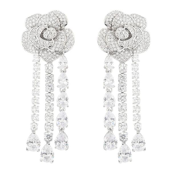dangle & chandelier fashion flower earrings luxury tassels asymmetry cubic zirconia camellia jewelry for women engagement cocktail party, Silver
dangle & chandelier fashion flower earrings luxury tassels asymmetry cubic zirconia camellia jewelry for women engagement cocktail party, Silver