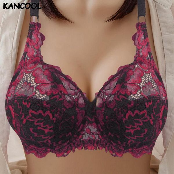 bras plus size ultra thin lace embroidery bra bralette women transparent brassiere wire underwear adjustable cd cup, Red;black
bras plus size ultra thin lace embroidery bra bralette women transparent brassiere wire underwear adjustable cd cup, Red;black