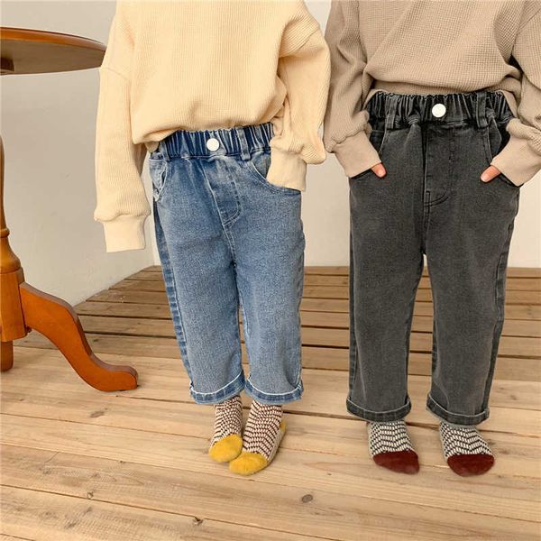 spring children korean style stretch jeans boys and girls straight loose denim pants for kids trousers 210615, Blue
spring children korean style stretch jeans boys and girls straight loose denim pants for kids trousers 210615, Blue