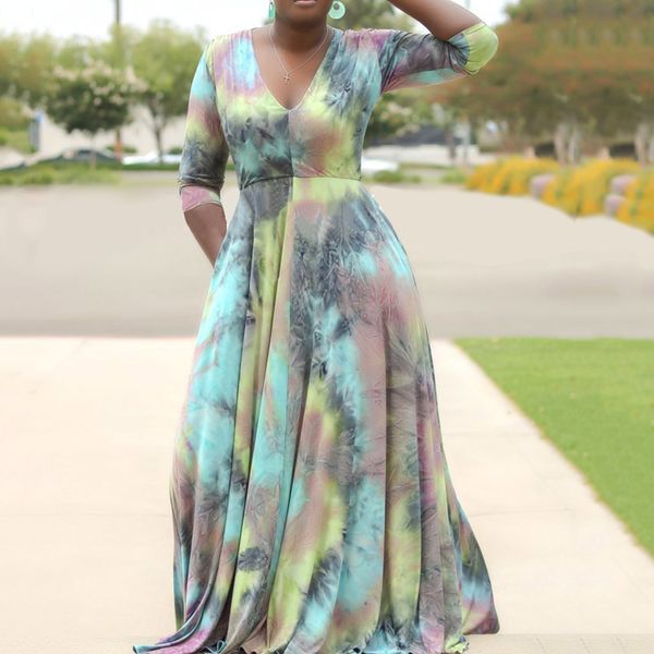 vintage plus size 5xl print dress african women v-neck autumn summer a-line party long robe femme office dress, White
vintage plus size 5xl print dress african women v-neck autumn summer a-line party long robe femme office dress, White