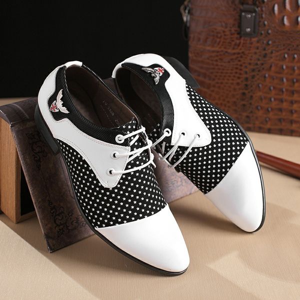 dress shoes men patent leather elastic band fashion design solid tenacity comfortable men's big size 38-44 p3g3, Black
dress shoes men patent leather elastic band fashion design solid tenacity comfortable men's big size 38-44 p3g3, Black