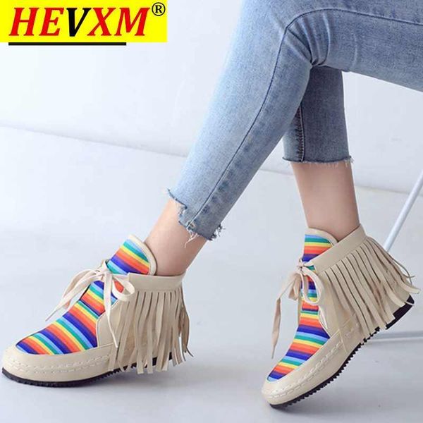 boots 2021 autumn winter women ankle shoes flat round toe mujer tassel colorful striped botas, Black
boots 2021 autumn winter women ankle shoes flat round toe mujer tassel colorful striped botas, Black