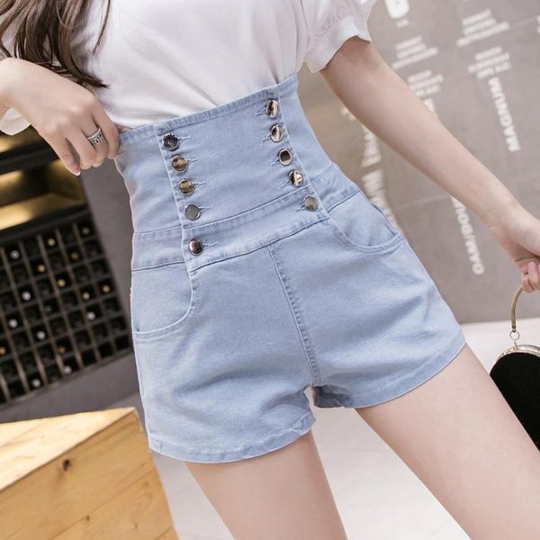 women's shorts summer high waist women denim blue/black short jeans femme double-breasted lace up bandage pants mori girl, White;black
women's shorts summer high waist women denim blue/black short jeans femme double-breasted lace up bandage pants mori girl, White;black
