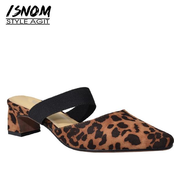 slippers isnom thick heels woman open toe footwear suede female leopard slides shoes mules women 2021 summer, Black
slippers isnom thick heels woman open toe footwear suede female leopard slides shoes mules women 2021 summer, Black