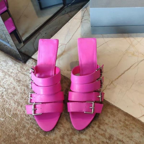 runway design summer slippers women's shoes real leather metal buckled high heel sandals peep toe gladiator sandalias female dress, Black
runway design summer slippers women's shoes real leather metal buckled high heel sandals peep toe gladiator sandalias female dress, Black