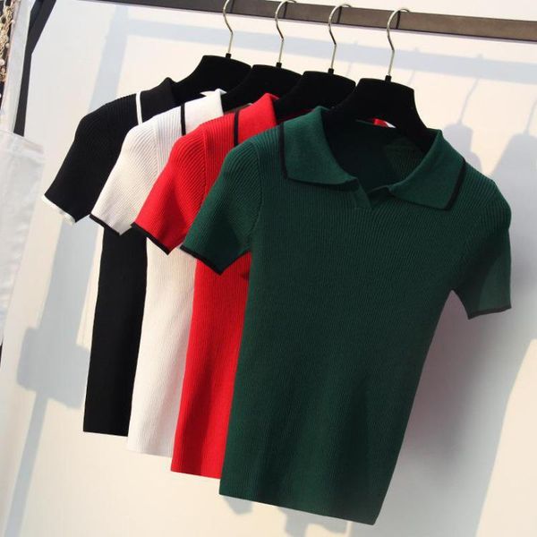 women's sweaters women turn-down collar summer pullovers female knitting tees green white black ladies knitwear 2021 clothing
women's sweaters women turn-down collar summer pullovers female knitting tees green white black ladies knitwear 2021 clothing