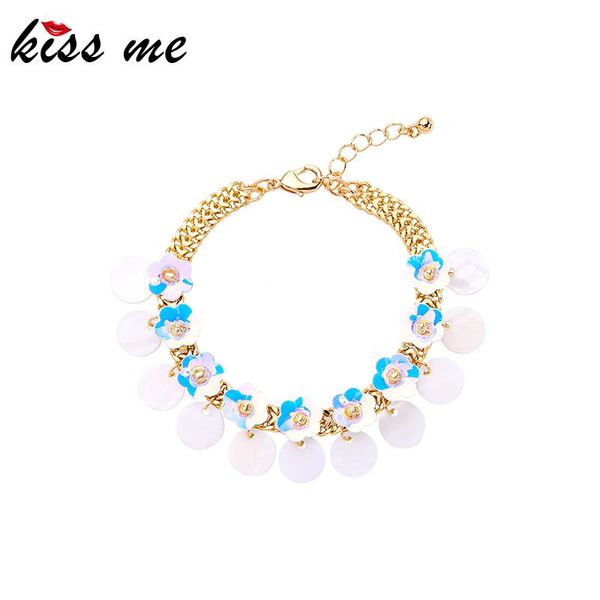 charm bracelets kissme holiday seaside style unique sequins flowers round shell for women gifts gold color chain accessories, Golden;silver
charm bracelets kissme holiday seaside style unique sequins flowers round shell for women gifts gold color chain accessories, Golden;silver