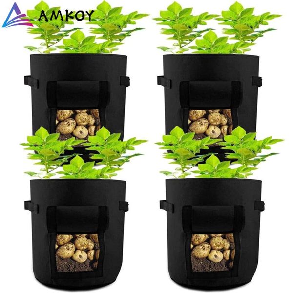 planters & pots amkoy 4pcs plant growth bag potato pot greenhouse vegetable planting moisturizing vertical garden grow seedling flower
planters & pots amkoy 4pcs plant growth bag potato pot greenhouse vegetable planting moisturizing vertical garden grow seedling flower
