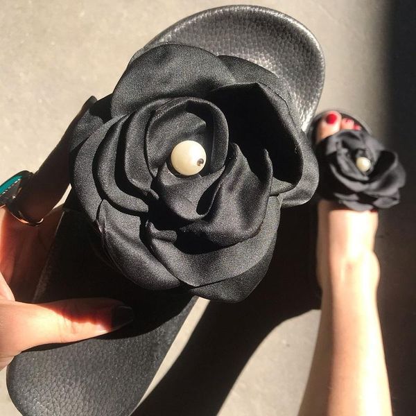 summer women flat slippers fashion flowers sandals open toe platform ladies shoes casual beach slides outdoor flip flops, Black
summer women flat slippers fashion flowers sandals open toe platform ladies shoes casual beach slides outdoor flip flops, Black