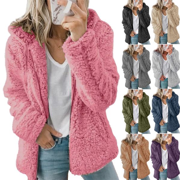 zipper comfortable women's fleece jacket fleece winter outdoor solid color windproof fleece lining warm and comfortable jacket winter, Black;brown
zipper comfortable women's fleece jacket fleece winter outdoor solid color windproof fleece lining warm and comfortable jacket winter, Black;brown