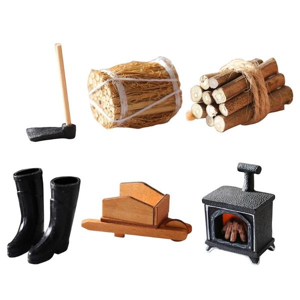 decorative objects & figurines 1:12 dollhouse miniature furniture hoe/straw bales/firewood model decorations 2021
decorative objects & figurines 1:12 dollhouse miniature furniture hoe/straw bales/firewood model decorations 2021