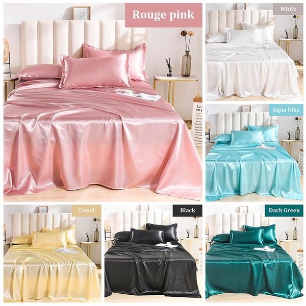 sheets & sets flat sheet wholesale luxury 100% satin silk white 1pcssilky queen king bed for women men
sheets & sets flat sheet wholesale luxury 100% satin silk white 1pcssilky queen king bed for women men