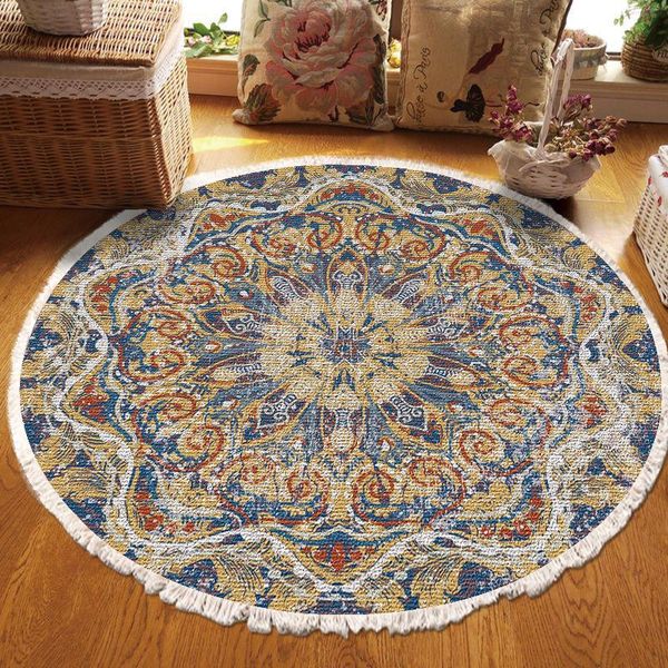 carpets bohemian mandala round rugs, tassels cotton circle non-slip carpet mat for home living room bedroom decor retro nordic style
carpets bohemian mandala round rugs, tassels cotton circle non-slip carpet mat for home living room bedroom decor retro nordic style
