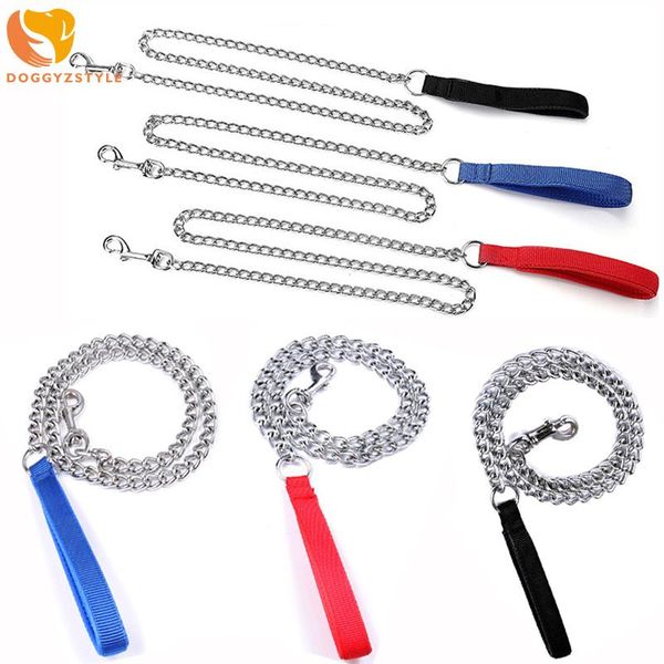 dog collars & leashes pet chain leash nylon handle leads stainless steel collar for small medium large dogs puppy cat
dog collars & leashes pet chain leash nylon handle leads stainless steel collar for small medium large dogs puppy cat