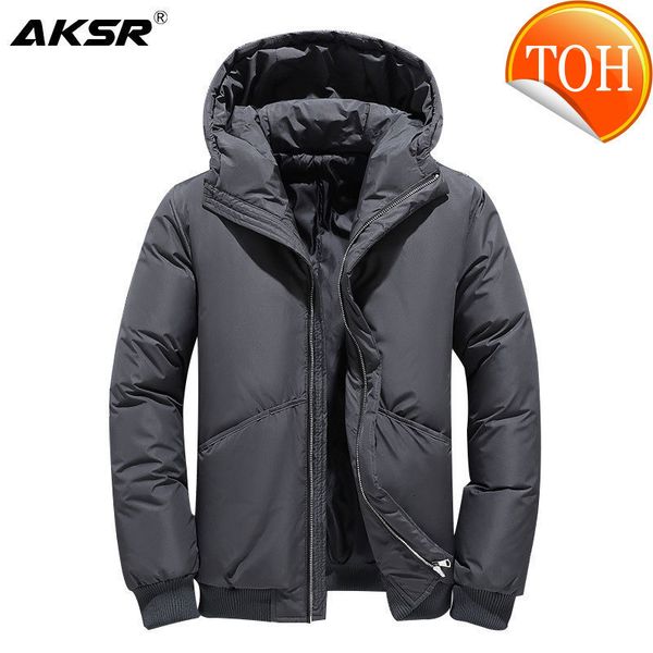 men's winter down jacket aksr coat large size thick warm hooded duck puffy male 2019 brand clothing doudoune homme, Black
men's winter down jacket aksr coat large size thick warm hooded duck puffy male 2019 brand clothing doudoune homme, Black