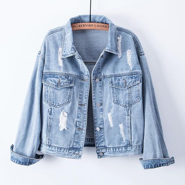 women's jackets ripped denim jacket female loose student korean version of the spring and autumn all-match short top, Black;brown
women's jackets ripped denim jacket female loose student korean version of the spring and autumn all-match short top, Black;brown
