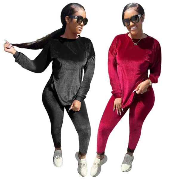 women's two piece pants casual simple solid color velvet two-piece suit autumn and winter long-sleeved trousers fashion, White
women's two piece pants casual simple solid color velvet two-piece suit autumn and winter long-sleeved trousers fashion, White