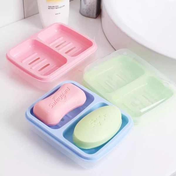 soap dishes box, double compartment creative portable with lid, student dormitory household large double-layer drain box
soap dishes box, double compartment creative portable with lid, student dormitory household large double-layer drain box