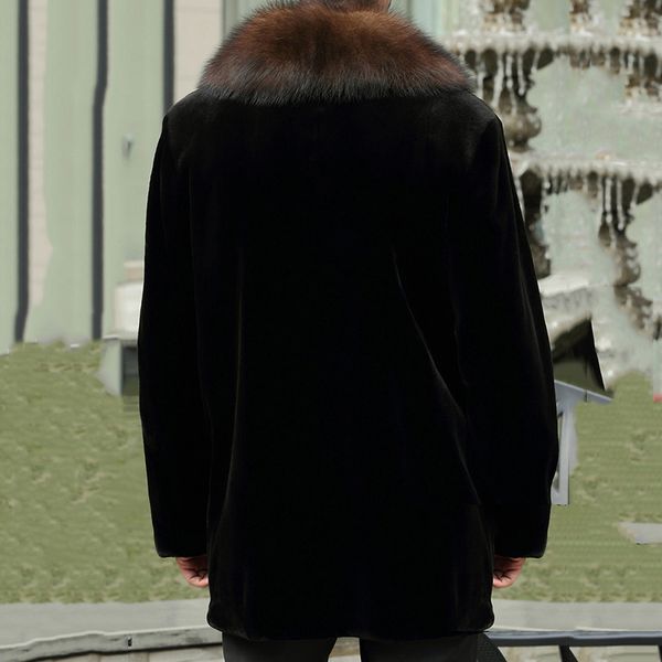 autumn and winter new faux mink coat men's wear medium and long big fur collar lapel jackets keep clothing 2021 new, Black
autumn and winter new faux mink coat men's wear medium and long big fur collar lapel jackets keep clothing 2021 new, Black