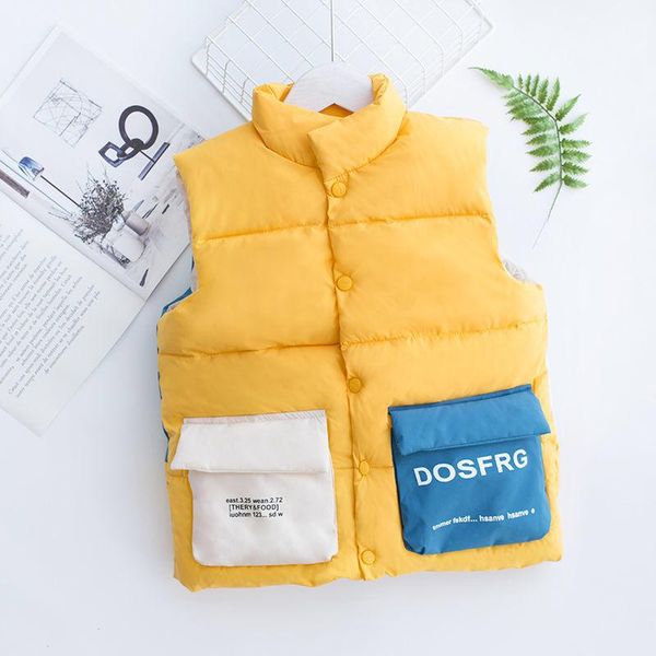 waistcoat 2021 children's down cotton vest for boys and girls color matching wear yellow, Camo
waistcoat 2021 children's down cotton vest for boys and girls color matching wear yellow, Camo