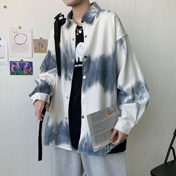 men's casual shirts shirtautumn tie dye printed men's long sleeve korean trend loose shirt eiuz, White;black
men's casual shirts shirtautumn tie dye printed men's long sleeve korean trend loose shirt eiuz, White;black
