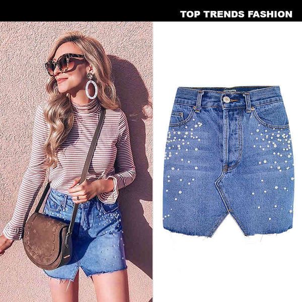 skirts spring and summer models a high waist buckle triangle cut pearl diamond studded denim hip skirt, Black
skirts spring and summer models a high waist buckle triangle cut pearl diamond studded denim hip skirt, Black