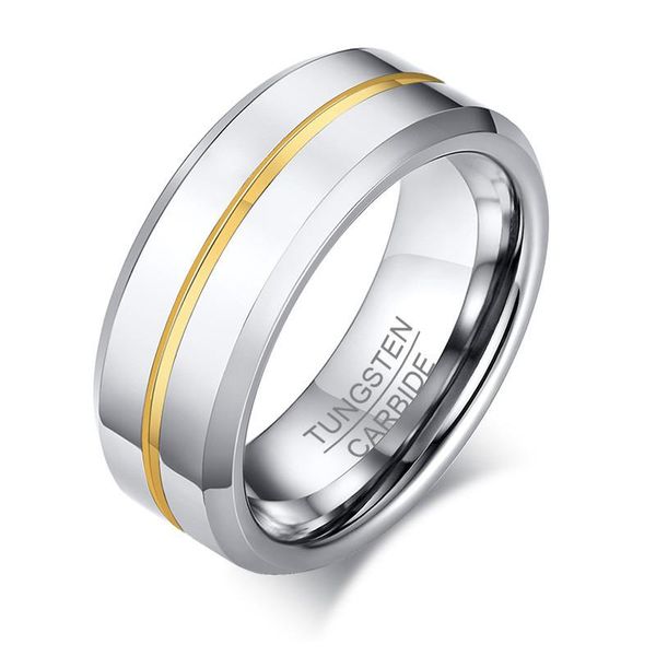 cluster rings jinwateryu men's ring 8mm tungsten steel blue tide male jewelry, Golden;silver
cluster rings jinwateryu men's ring 8mm tungsten steel blue tide male jewelry, Golden;silver