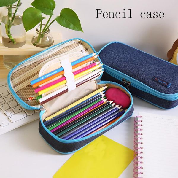 creative denim color canvas pencil case large capacity pen school cases gifts for kid stationery box student bag bags
creative denim color canvas pencil case large capacity pen school cases gifts for kid stationery box student bag bags