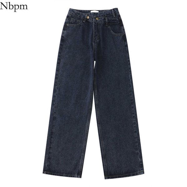 nbpm fashion washed asymmetrical design denim trousers wide leg jeans woman high waist baggy jeans streetwear boyfriend 210529, Blue
nbpm fashion washed asymmetrical design denim trousers wide leg jeans woman high waist baggy jeans streetwear boyfriend 210529, Blue