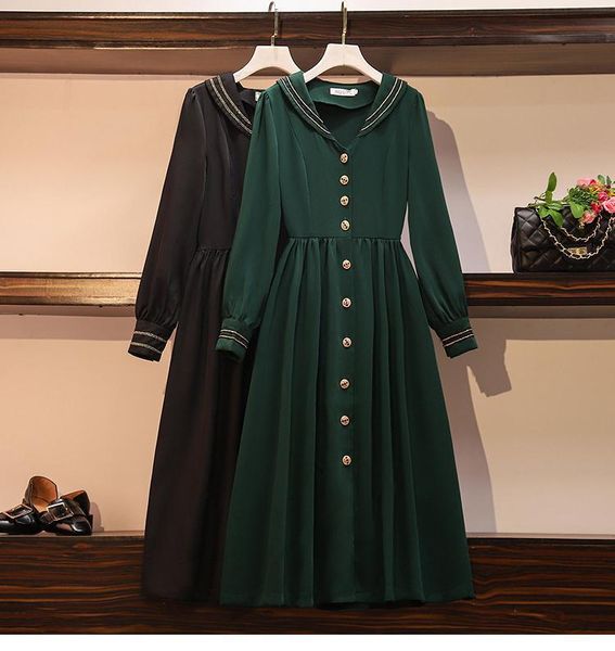 casual dresses 2021 spring plus size women vintage dress sailor collar green office ladies 4xl large long pleated, Black;gray
casual dresses 2021 spring plus size women vintage dress sailor collar green office ladies 4xl large long pleated, Black;gray