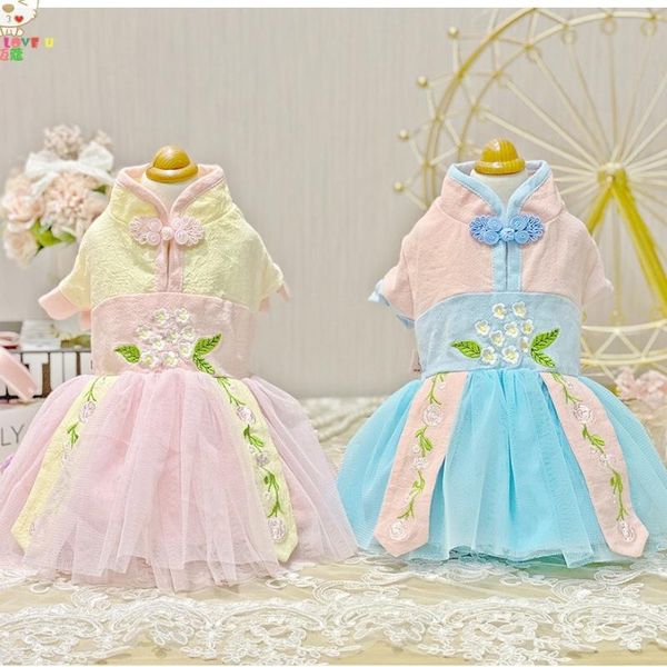 dog apparel embroidered hanfu dress vest pet products clothing for dogs cat chihuahua teddy puppy clothes
dog apparel embroidered hanfu dress vest pet products clothing for dogs cat chihuahua teddy puppy clothes