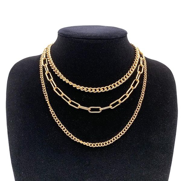 gold silver color women girl statement trendy neck collar jewelry multi layer chain necklace simple fashion choker chokers, Golden;silver
gold silver color women girl statement trendy neck collar jewelry multi layer chain necklace simple fashion choker chokers, Golden;silver
