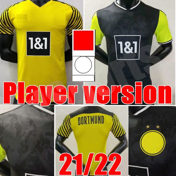 men player version borussia dortmund soccer jersey 21 22 fourth 4th 2021 2022 football shirt haaland reus bellingham sancho hummels brandt m, Black;yellow
men player version borussia dortmund soccer jersey 21 22 fourth 4th 2021 2022 football shirt haaland reus bellingham sancho hummels brandt m, Black;yellow