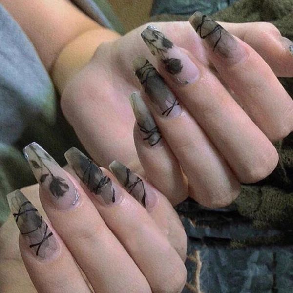 false nails 24pcs black rose wear long paragraph fashion manicure patch save time wearable nail thrk889, Red;gold
false nails 24pcs black rose wear long paragraph fashion manicure patch save time wearable nail thrk889, Red;gold