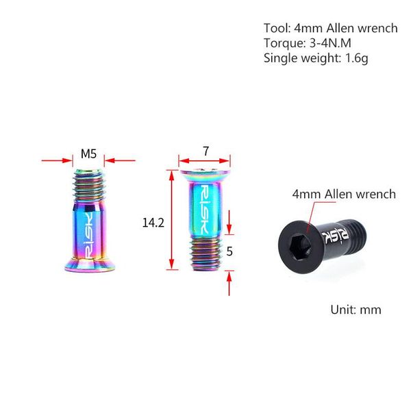 bike derailleurs risk 2pcs m5x14.2 titanium bicycle rear derailleur jockey wheel bolt for mtb road 4 colors guide roller screw
bike derailleurs risk 2pcs m5x14.2 titanium bicycle rear derailleur jockey wheel bolt for mtb road 4 colors guide roller screw